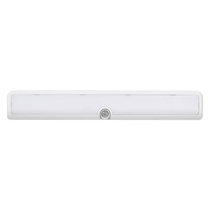 Osram - aptumšojams LED gaismeklis zem skapja ar kustības un krēslas sensoru LINEAR LED/3,8W/5V/3xAA 3000K 30 cm balts