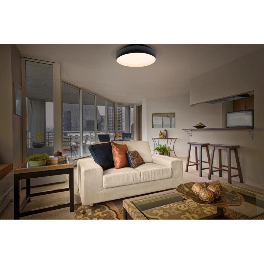 Osram - LED Dimējams griestu gaismeklis ORBIS LIVIA LED/24W/230V Ø 43 cm melns/balts