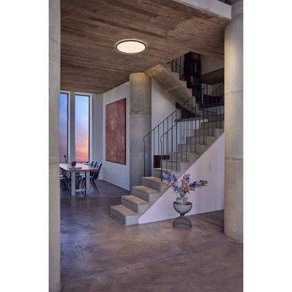 Osram - LED griestu gaismeklis ORBIS ULTRA SLIM LED, ar regulējamu spilgtumu, 15W/230V, 3000K, Ø 23,5 cm, melns