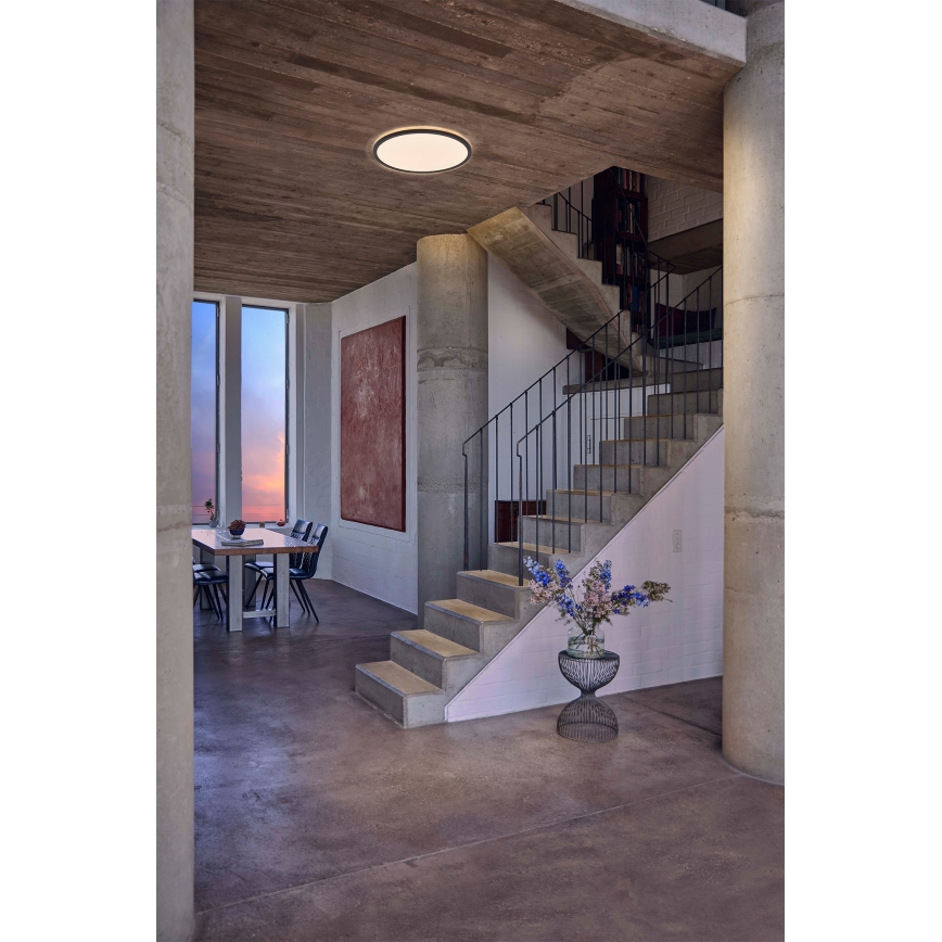 Osram - LED griestu gaismeklis ORBIS ULTRA SLIM LED, ar regulējamu spilgtumu, 15W/230V, 3000K, Ø 23,5 cm, melns