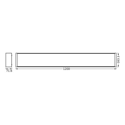 Osram - LED regulējams griestu gaismeklis OFFICE LINE LED/40W/230V 120 cm + tālvadība