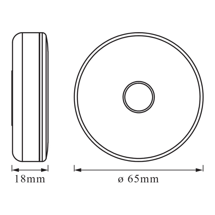 Osram - regulējams LED orientācijas gaismeklis DOT-IT LED/0,45W/5V 500 mAh balts