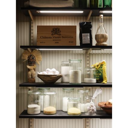 Osram - LED zem skapja gaismeklis ar kustības un krēslas sensoru LINEAR LED/3,2W/3,7V 500 mAh 3000/4000/6500K 40 cm pelēks