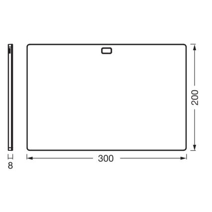 Osram - Regulējams LED gaismeklis zem skapja ar kustības sensoru UNDERCABINET LED/7,5W/230V 3000/4000/6500K 20x30 cm melns