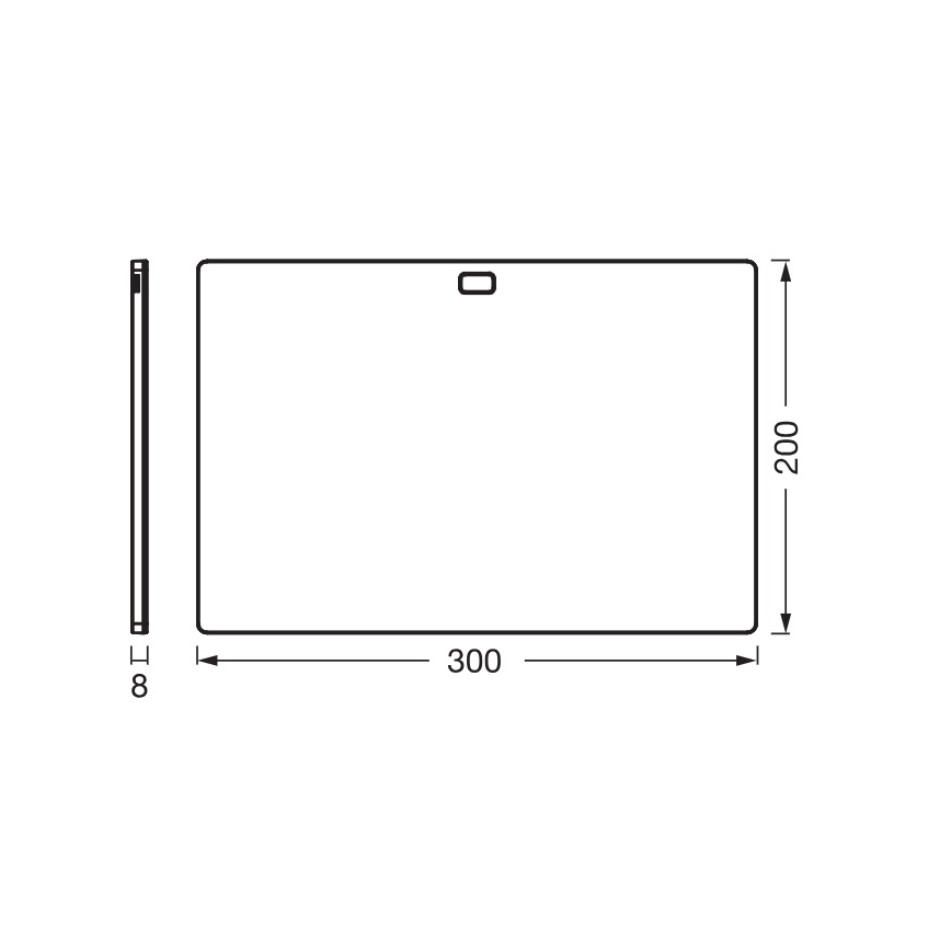 Osram - Regulējams LED gaismeklis zem skapja ar kustības sensoru UNDERCABINET LED/7,5W/230V 3000/4000/6500K 20x30 cm melns