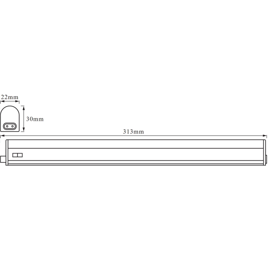 Osram - LED gaismeklis zem skapja BATTEN LED/4W/230V 30 cm