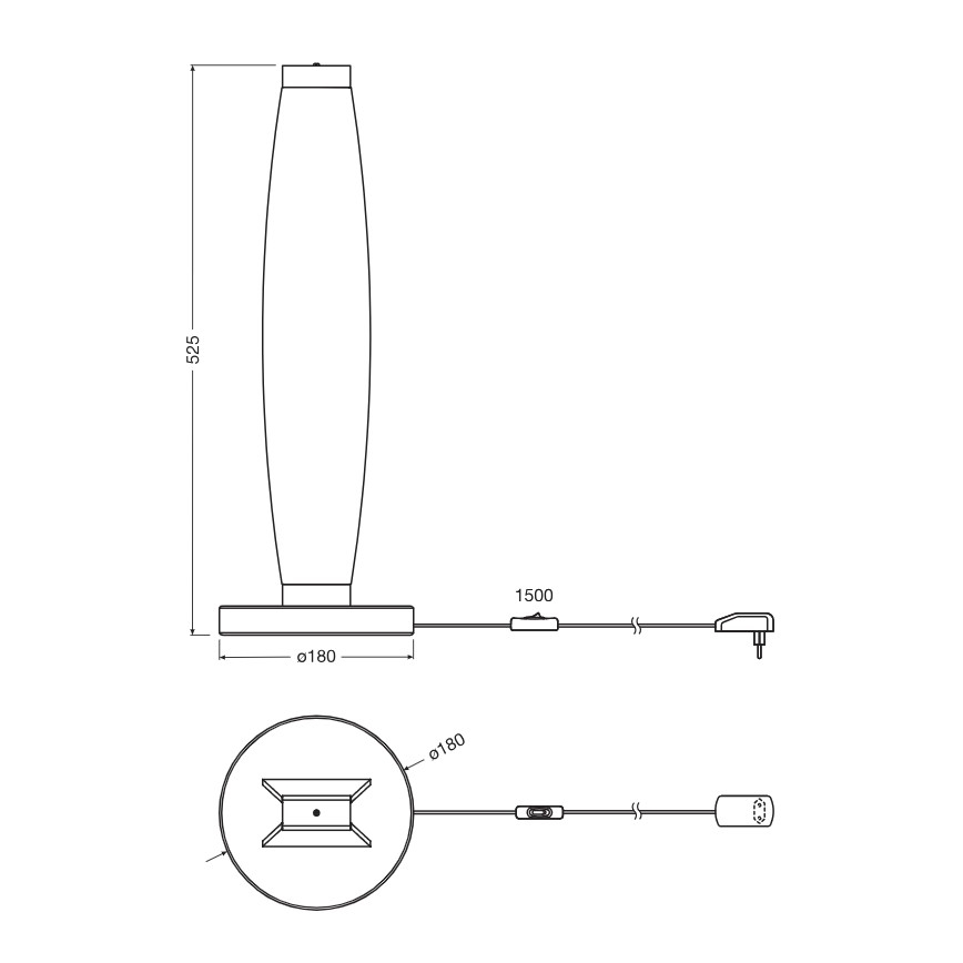 Osram - LED galda lampa DECOR FLAT LED/13W/230V pelēka