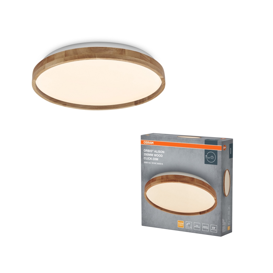 Osram - LED dimmējams griestu gaismeklis ORBIS ALISON LED/16W/230V Ø 29,5 cm bēšs