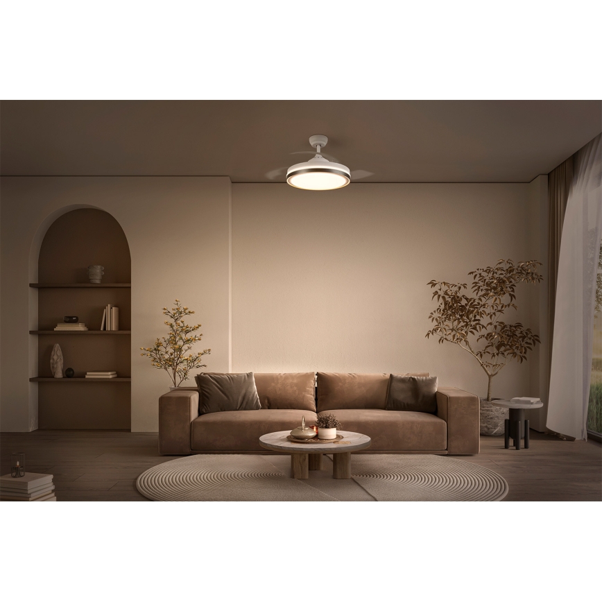 Osram - LED griestu gaismeklis ar ventilatoru CEILING FAN LED/66W/230V 3000/4000/6500K balta + tālvadība