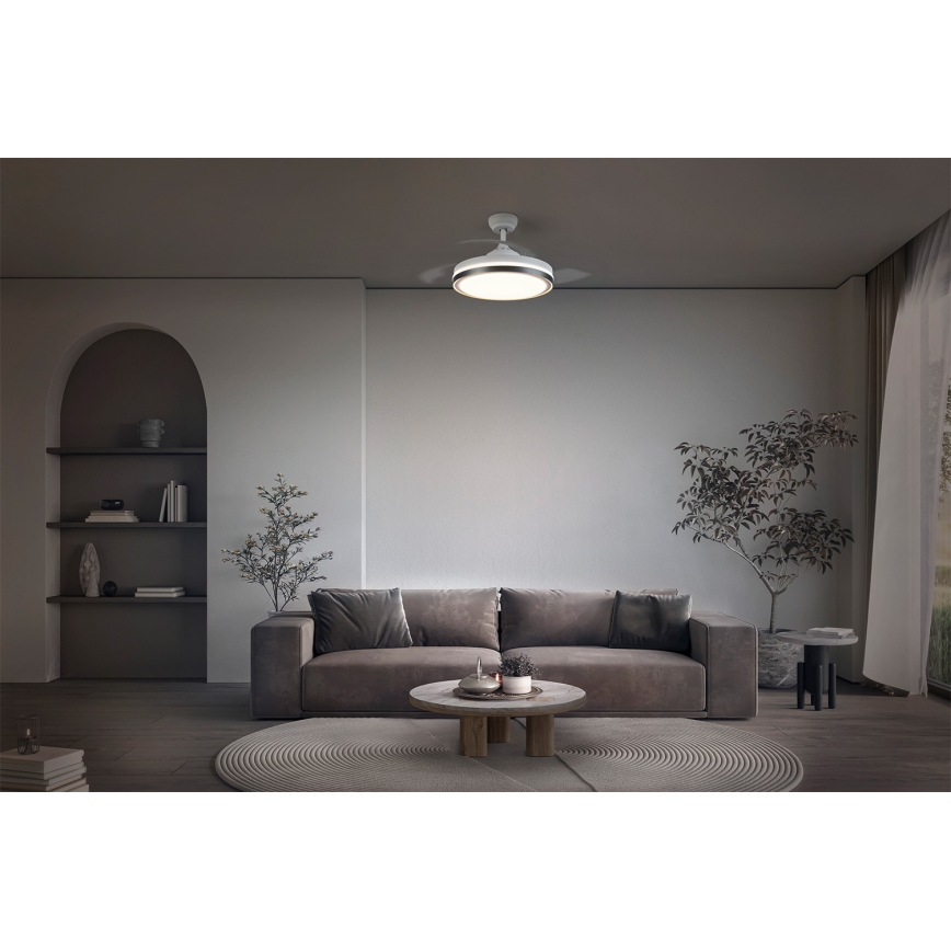 Osram - LED griestu gaismeklis ar ventilatoru CEILING FAN LED/66W/230V 3000/4000/6500K balta + tālvadība