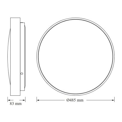 Osram - LED griestu gaismeklis CEILING LUXO LED/36W/230V Ø 49 cm sudraba krāsā
