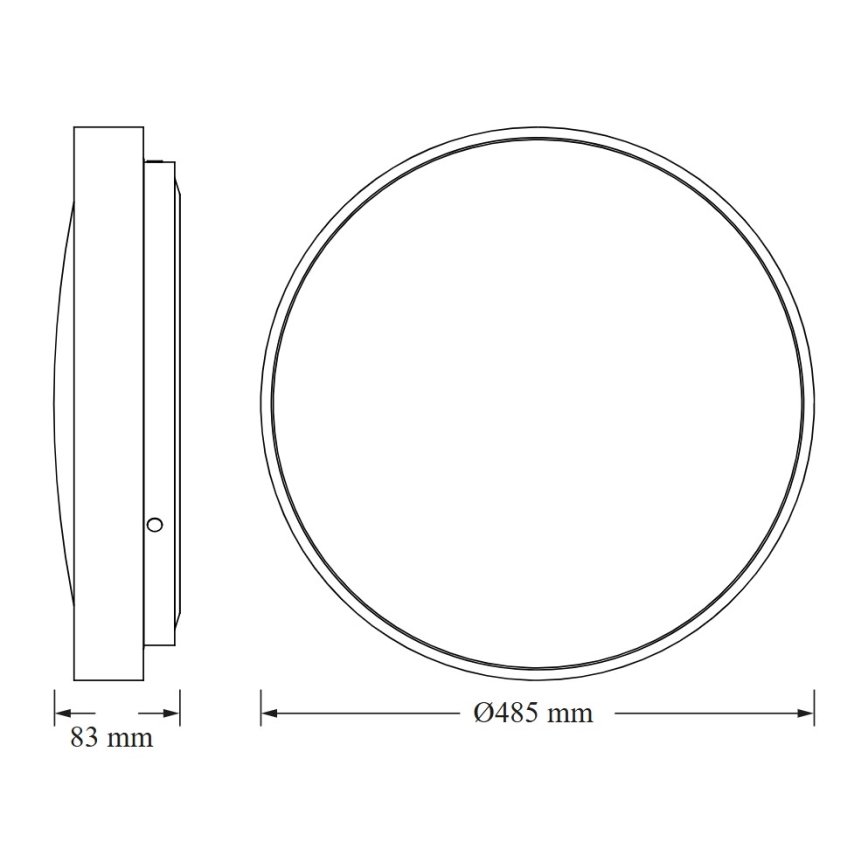 Osram - LED griestu gaismeklis CEILING LUXO LED/36W/230V Ø 49 cm sudraba krāsā