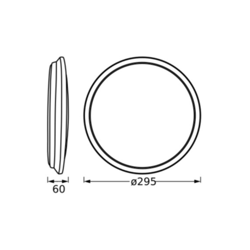 Osram - LED griestu gaismeklis ORBIS DUBLIN LED/16W/230V Ø 30 cm sudraba