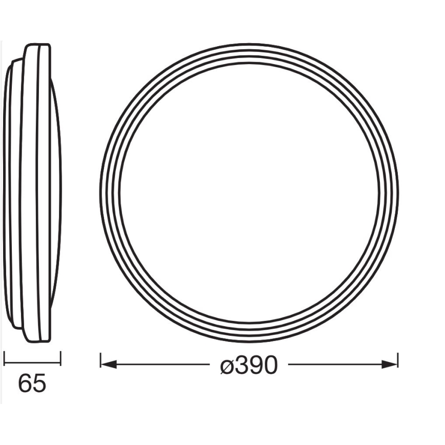 Osram - LED griestu gaismeklis ORBIS HELMAN LED/24W/230V Ø 39 cm sudraba krāsā