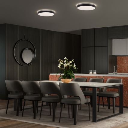 Osram - LED griestu gaismeklis ORBIS LONDON LED/16W/230V Ø 28 cm melns