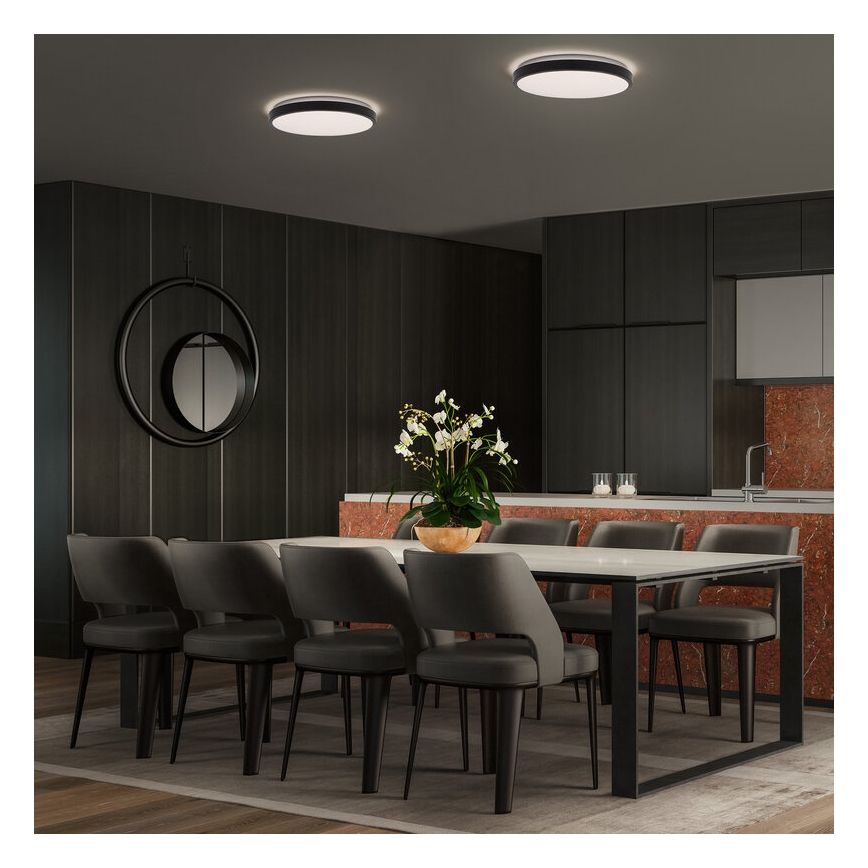 Osram - LED griestu gaismeklis ORBIS LONDON LED/16W/230V Ø 28 cm melns