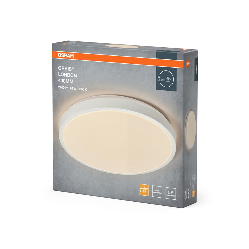Osram - LED griestu gaismeklis ORBIS LONDON LED/24W/230V Ø 39,5 cm balts