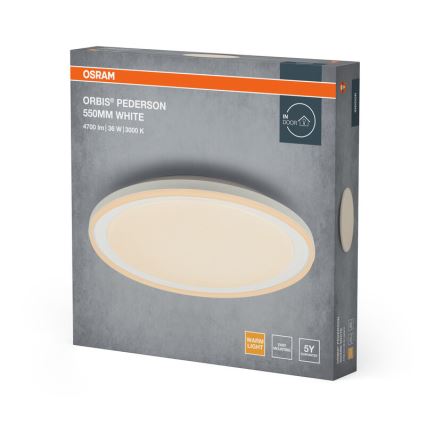 Osram - LED griestu gaismeklis ORBIS PEDERSON LED/36W/230V Ø 55 cm balts
