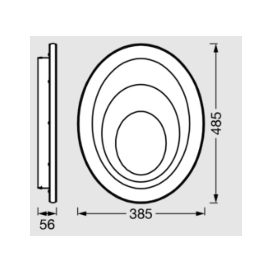 Osram - LED griestu gaismeklis ORBIS SPIRAL LED/37W/230V balts