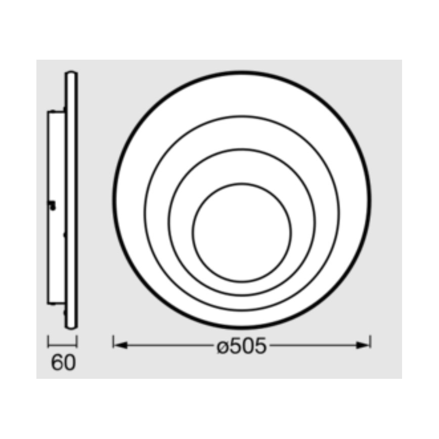 Osram - LED griestu gaismeklis ORBIS SPIRAL LED/42W/230V Ø 50,5 cm balts