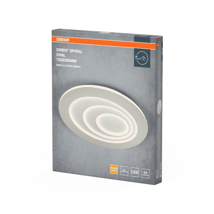 Osram - LED griestu gaismeklis ORBIS SPIRAL LED/63W/230V balts