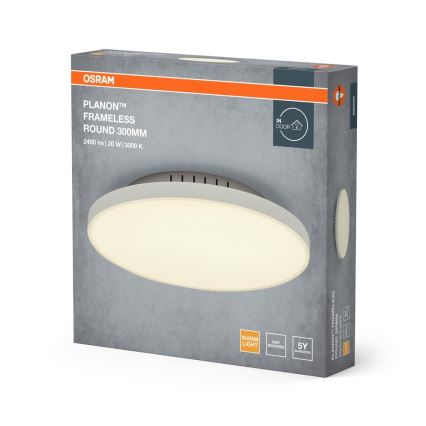 Osram - LED griestu gaismeklis PLANON LED/20W/230V 3000K Ø 30 cm balts