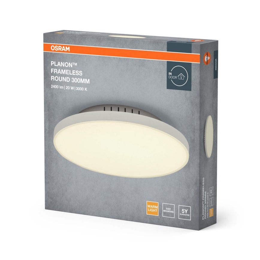 Osram - LED griestu gaismeklis PLANON LED/20W/230V 3000K Ø 30 cm balts
