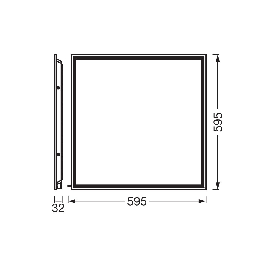 Osram - LED griestu iebūvējamais panelis ESSENTIAL LED/40W/230V 3000/4000/6500K 60x60 cm