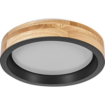 Osram - LED Griestu lampa ar regulējamu spilgtumu MARIANO LED/16W/230V Ø 31 cm ozols/melns