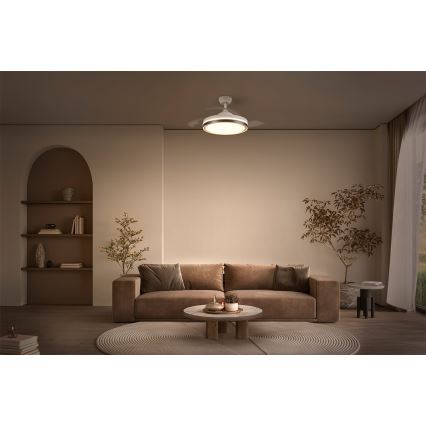 Osram - LED griestu lampa ar ventilatoru CEILING FAN LED/66W/230V 3000/4000/6500K balta + ar tālvadības pulti