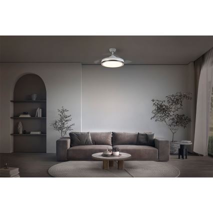 Osram - LED griestu lampa ar ventilatoru CEILING FAN LED/66W/230V 3000/4000/6500K balta + ar tālvadības pulti