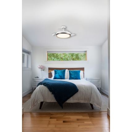 Osram - LED griestu lampa ar ventilatoru CEILING FAN LED/66W/230V 3000/4000/6500K balta + ar tālvadības pulti