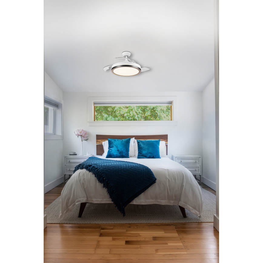 Osram - LED griestu lampa ar ventilatoru CEILING FAN LED/66W/230V 3000/4000/6500K balta + ar tālvadības pulti