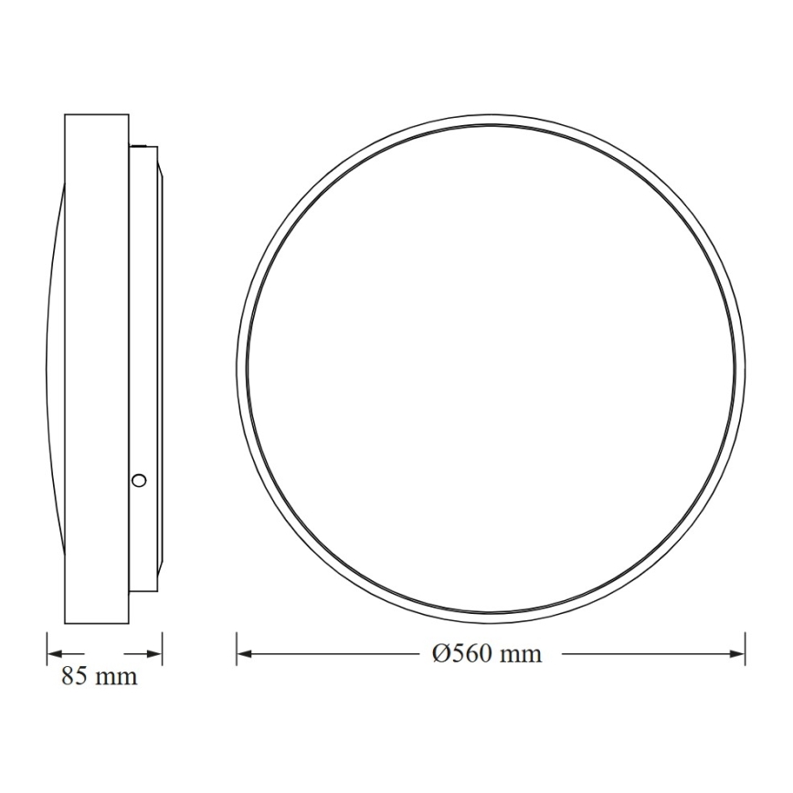 Osram - LED griestu lampa CEILING LUXO LED/60W/230V Ø 56 cm, balta