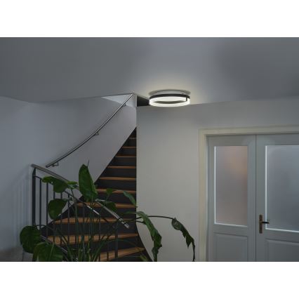 Osram - LED griestu lampa DECOR CIRCLE LED/25W/230V 3000/4000/6500K pr. 40 cm melna/balta