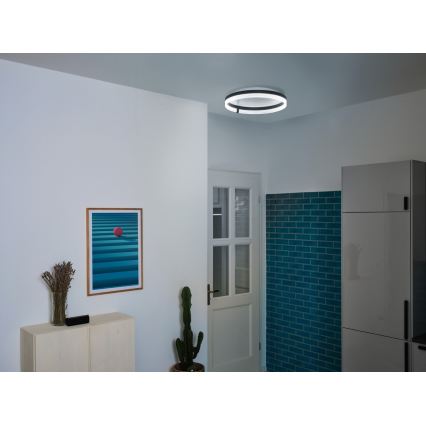 Osram - LED griestu lampa DECOR CIRCLE LED/32W/230V 3000/4000/6500K Ø 50 cm melna/balta