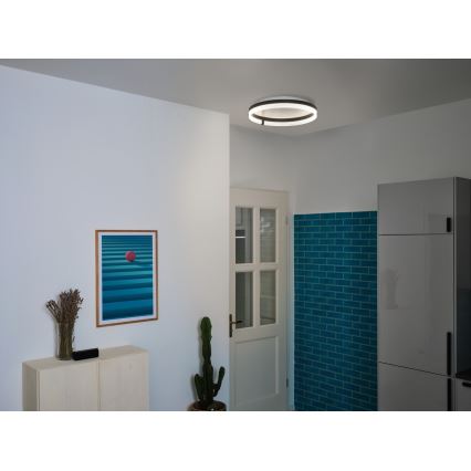Osram - LED griestu lampa DECOR CIRCLE LED/32W/230V 3000/4000/6500K Ø 50 cm melna/balta