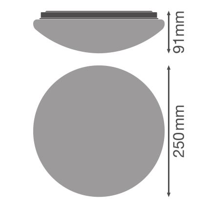 Osram - LED griestu lampa ESSENTIAL LED/13W/230V Ø 25 cm balta