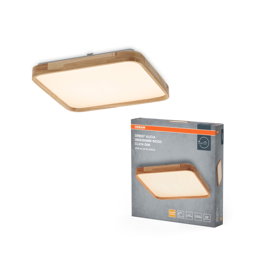 Osram - regulējama LED griestu lampa ORBIS ALICIA LED/24W/230V 39,5x39,5 cm bēša
