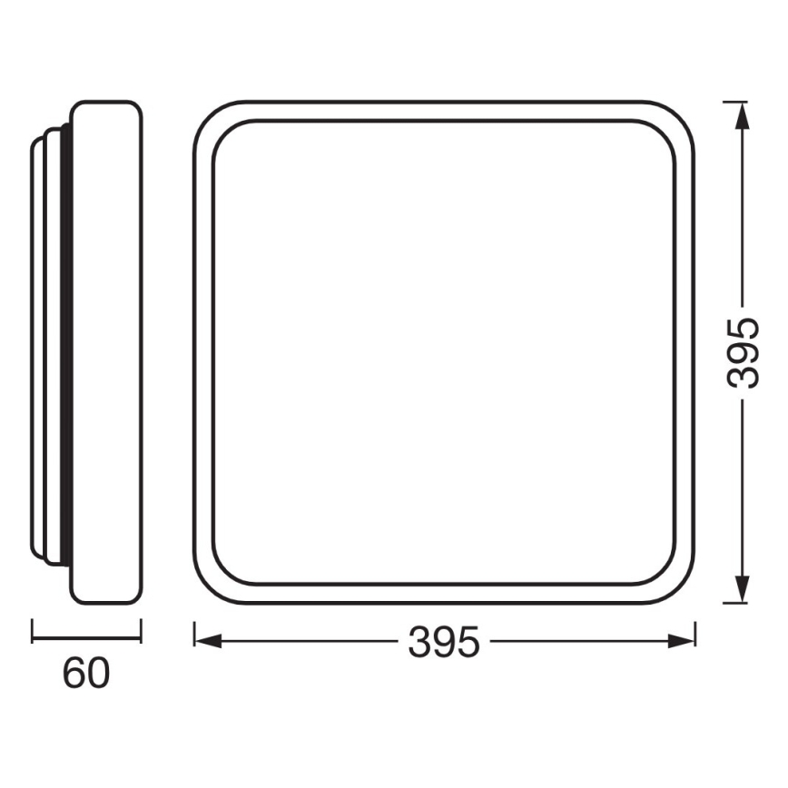 Osram - regulējama LED griestu lampa ORBIS ALICIA LED/24W/230V 39,5x39,5 cm bēša