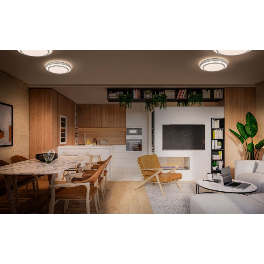 Osram - LED griestu lampa ORBIS BERLIN LED/16W/230V Ø 29,3 cm sudraba