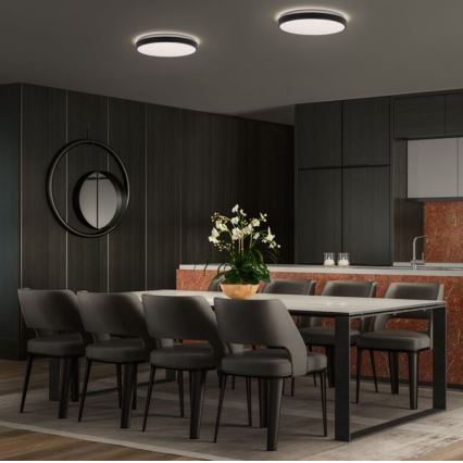 Osram - LED griestu lampa ORBIS LONDON LED/24W/230V Ø 39,5 cm melna