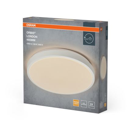 Osram - LED griestu lampa ORBIS LONDON LED/36W/230V Ø 48 cm balta