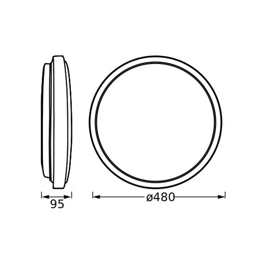 Osram - LED griestu lampa ORBIS LONDON LED/36W/230V Ø 48 cm balta