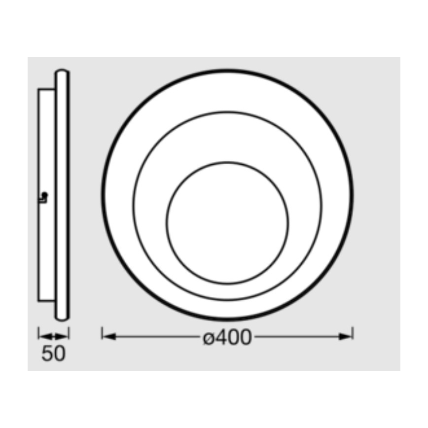 Osram - LED griestu lampa ORBIS SPIRAL LED/27W/230V Ø 40 cm balta