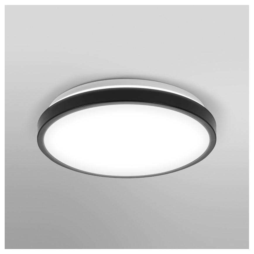 Osram - LED vannas istabas griestu lampa DISC LED/18W/230V 3000/4000K pr. 30 cm IP44 melna