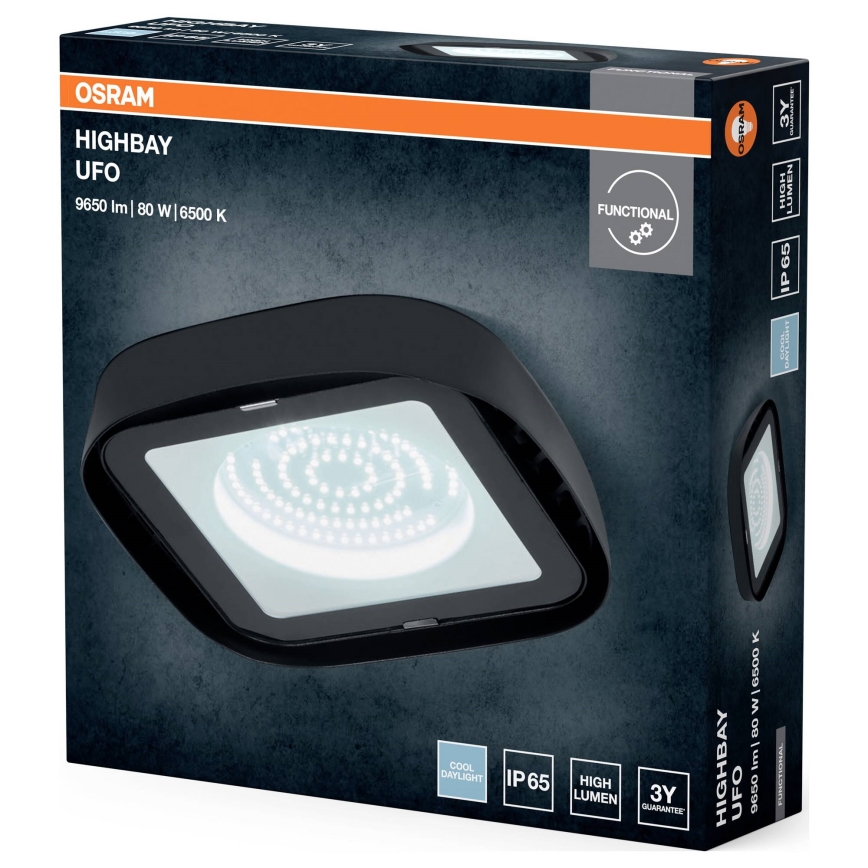 Osram - LED griestu rūpniecības gaismeklis HIGHBAY LED/80W/230V 6500K 23x23 cm IP65