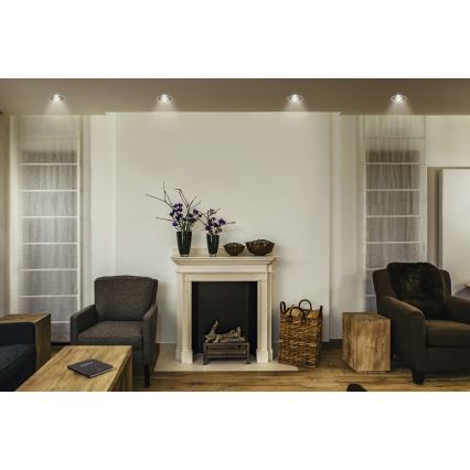 Osram - LED iebūvējamais gaismeklis SPOT TWIST LED/10W/230V 3000K Ø 9,3 cm balts/melns