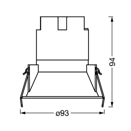 Osram - LED iebūvējamais gaismeklis SPOT TWIST LED/10W/230V 3000K Ø 9,3 cm balts/melns