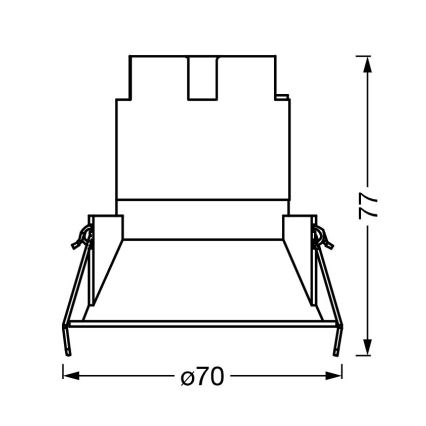 Osram - LED iebūvējamais griestu gaismeklis SPOT TWIST LED/5W/230V 4000K Ø 7 cm balts